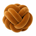 Knotenkissen 30 cm Polyester Braun Dekoratives Sofakissen